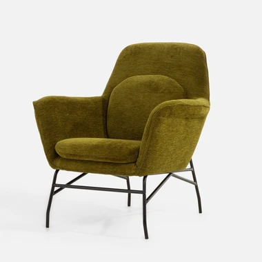 Olivově zelené křeslo MARENNO