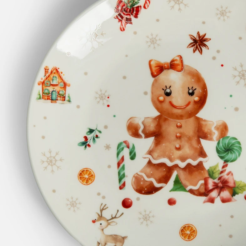 Vánoční talíř dezertní COOKIES 19,5 cm