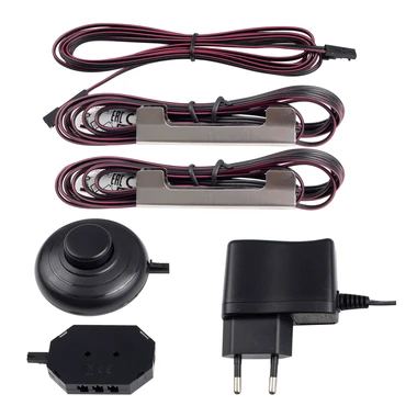 Osvětlení 2-bodové KLIPS LED INOX, teplá barva