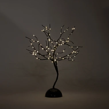 Dekorativní stromek 100 LED černý 45 cm