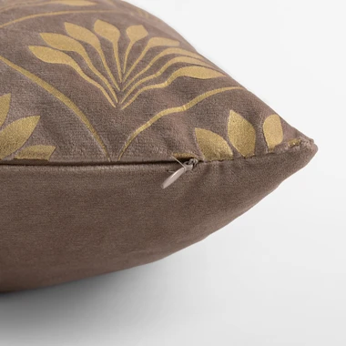 Béžový dekorační povlak na polštář DEKAR 45x45 cm