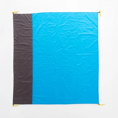 Modro-šedá pikniková deka 180x200 cm