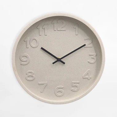 Bílé nástěnné hodiny 30 cm