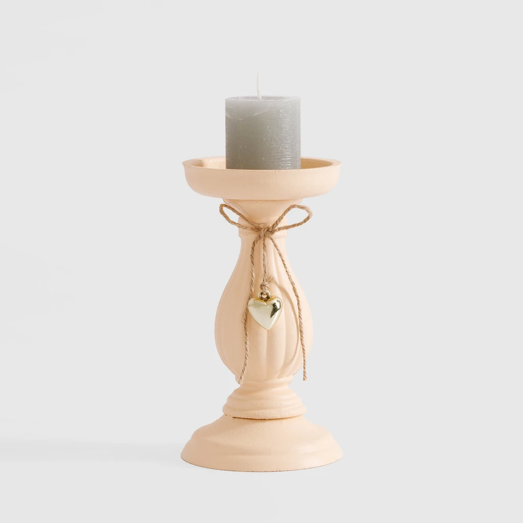 Vintage svícen na jednu svíčku 20 cm