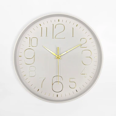 Nástěnné hodiny 30,5 cm bílé