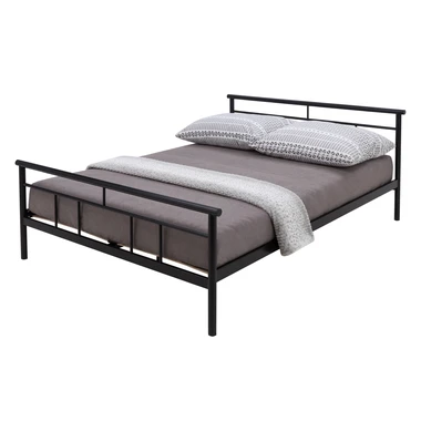 Černá kovová postel s roštem TADEUSZ 180x200 cm
