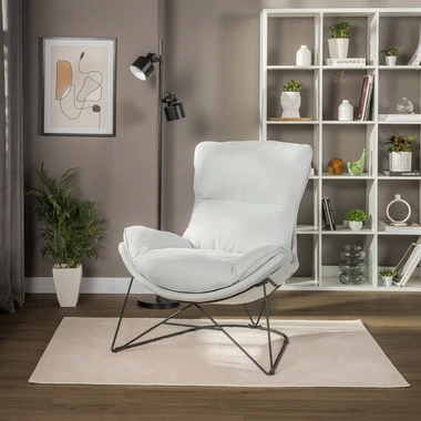 Křeslo světle šedé DYNASTI