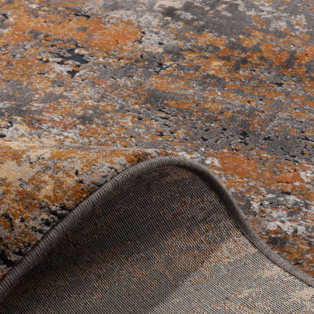 Abstraktní koberec šedo-červenohnědý NOVANTA 160x230 cm